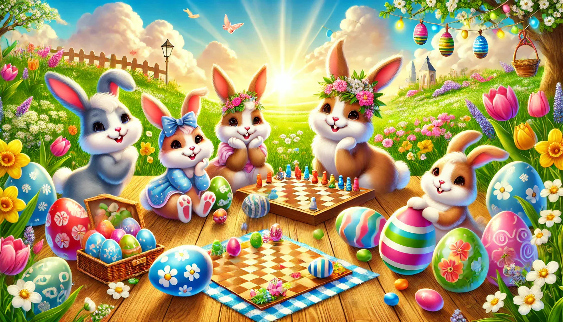 Vier Spiele, die euer Osterfest in ein unvergessliches Abenteuer voller Spaß, Strategie und Lacher verwandeln.