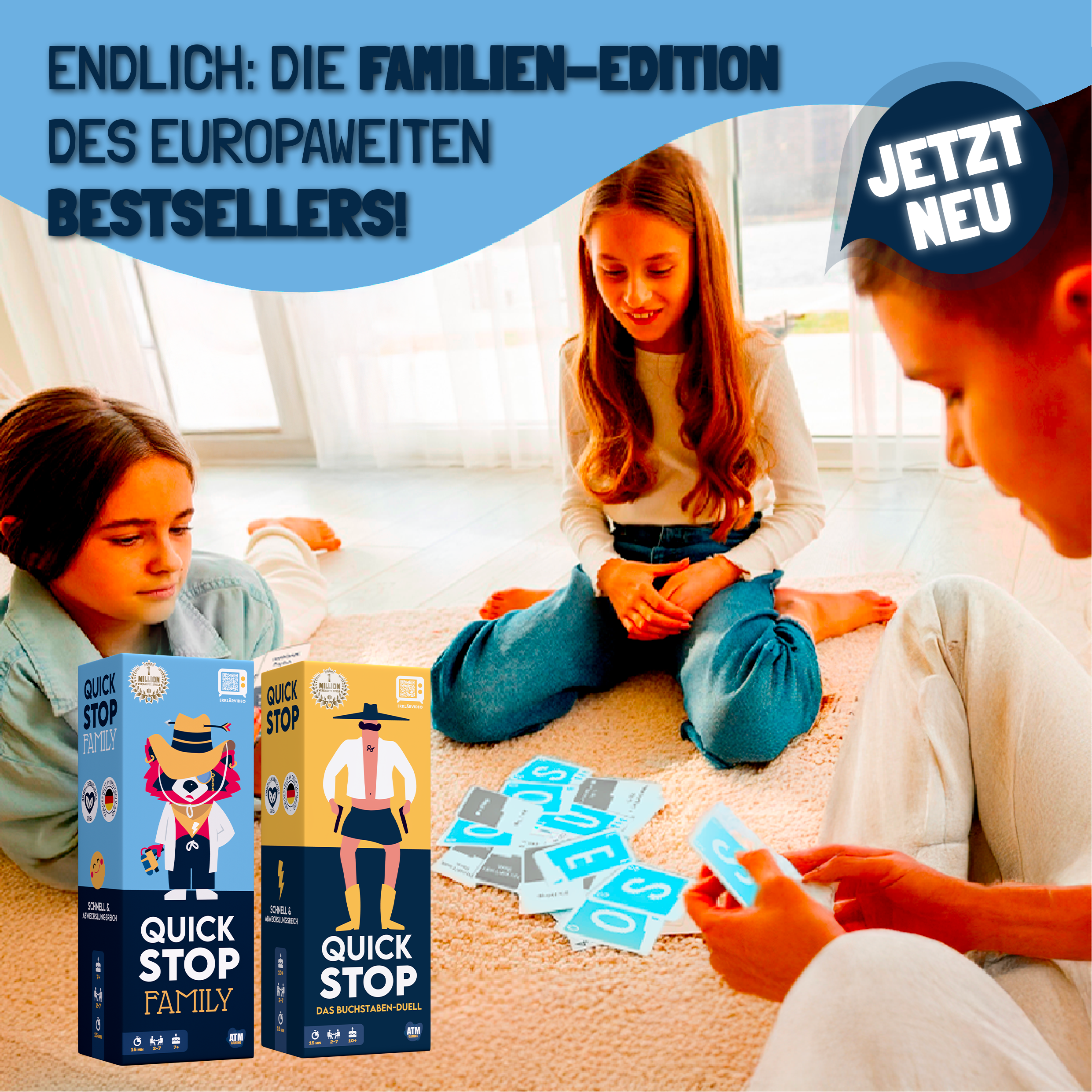 QuickStop - Das Buchstaben-Duell - Familien-Edition